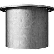 Cover for posts | hot-dip galvanized | for  60 mm posts | without locking mechanism | suitable for ground sockets part-no. 460.10, 460.40 and 460.60